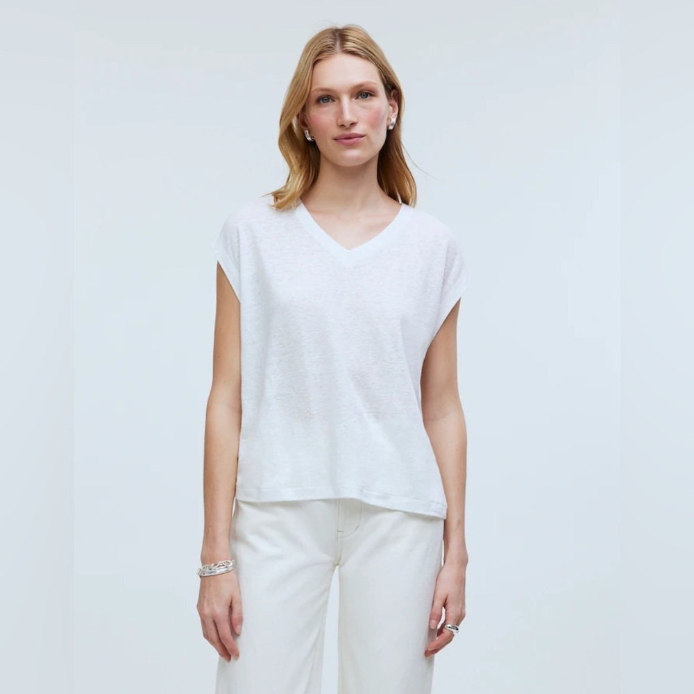 NWT Madewell Relaxed V-Neck Tee